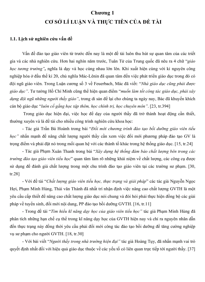 image for page Thực trạng quản lí công tác đào tạo giáo viên tiểu học quận Tân Bình Thành phố Hồ Chí Minh
