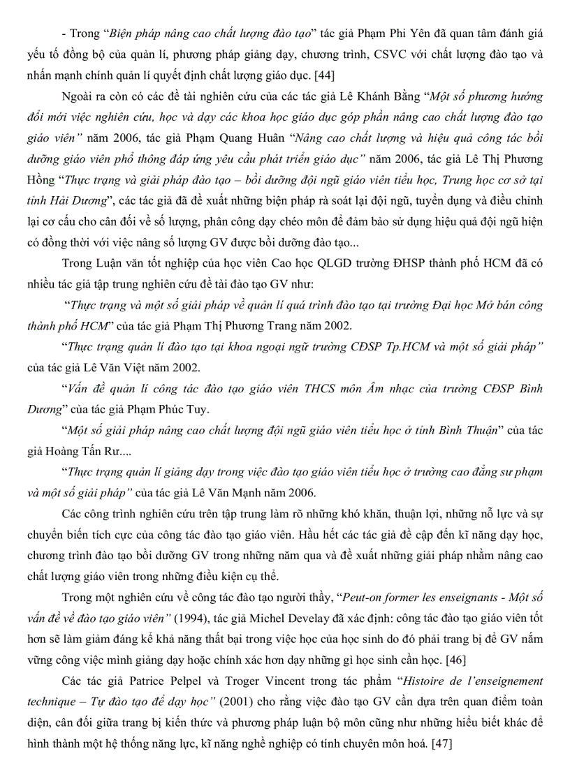 image for page Thực trạng quản lí công tác đào tạo giáo viên tiểu học quận Tân Bình Thành phố Hồ Chí Minh