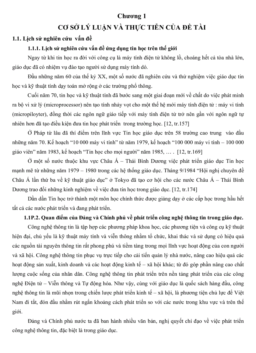 image for page Thực trạng công tác quản lý hoạt động giảng dạy môn tin học tại các trường THPT ở Thành phố Mỹ Tho tỉnh Tiền Giang
