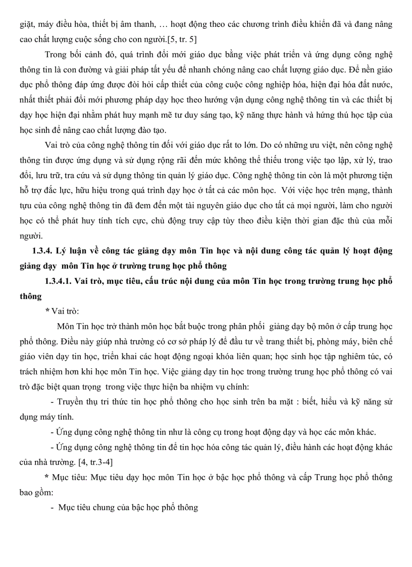 image for page Thực trạng công tác quản lý hoạt động giảng dạy môn tin học tại các trường THPT ở Thành phố Mỹ Tho tỉnh Tiền Giang