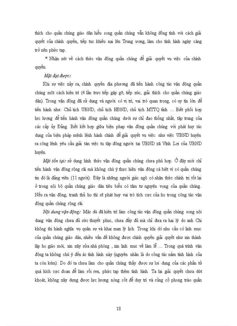 image for page Vận dụng quan điểm vào giải quyết 3 vụ việc ở các giáo xứ Mông Sơn Yên Bái Hoà khánh Đà Nẵng Đồng Chương Tuyên Quang
