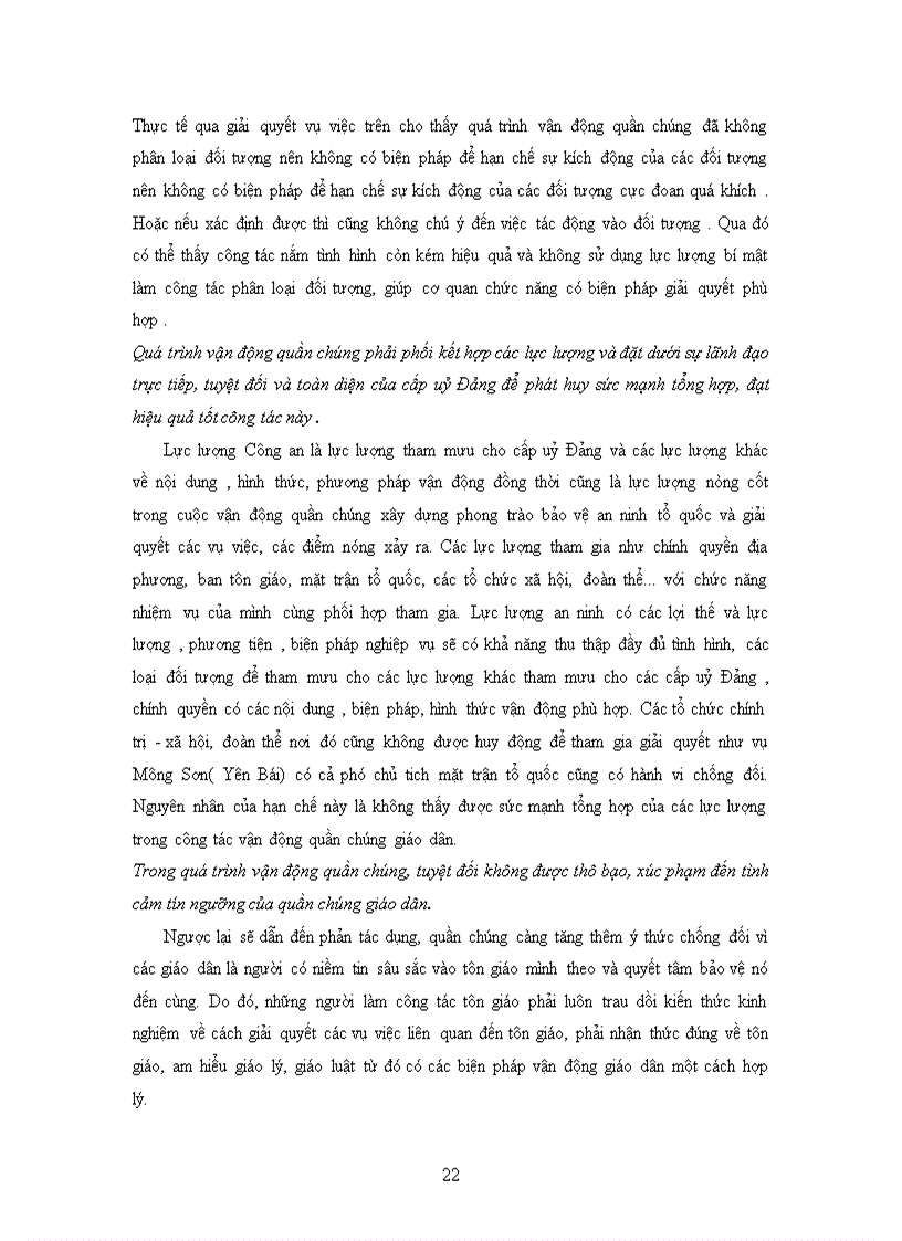 image for page Vận dụng quan điểm vào giải quyết 3 vụ việc ở các giáo xứ Mông Sơn Yên Bái Hoà khánh Đà Nẵng Đồng Chương Tuyên Quang