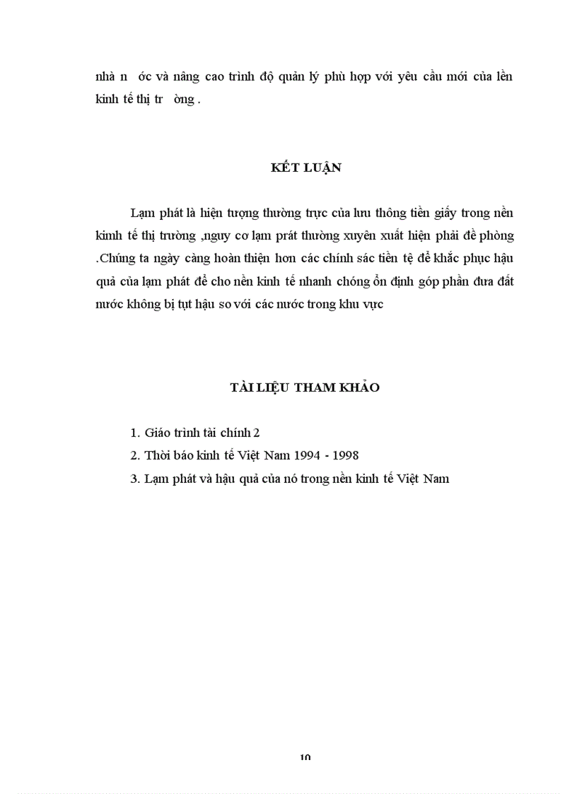 image for page Lạm phát và hậu quả của lạm phát