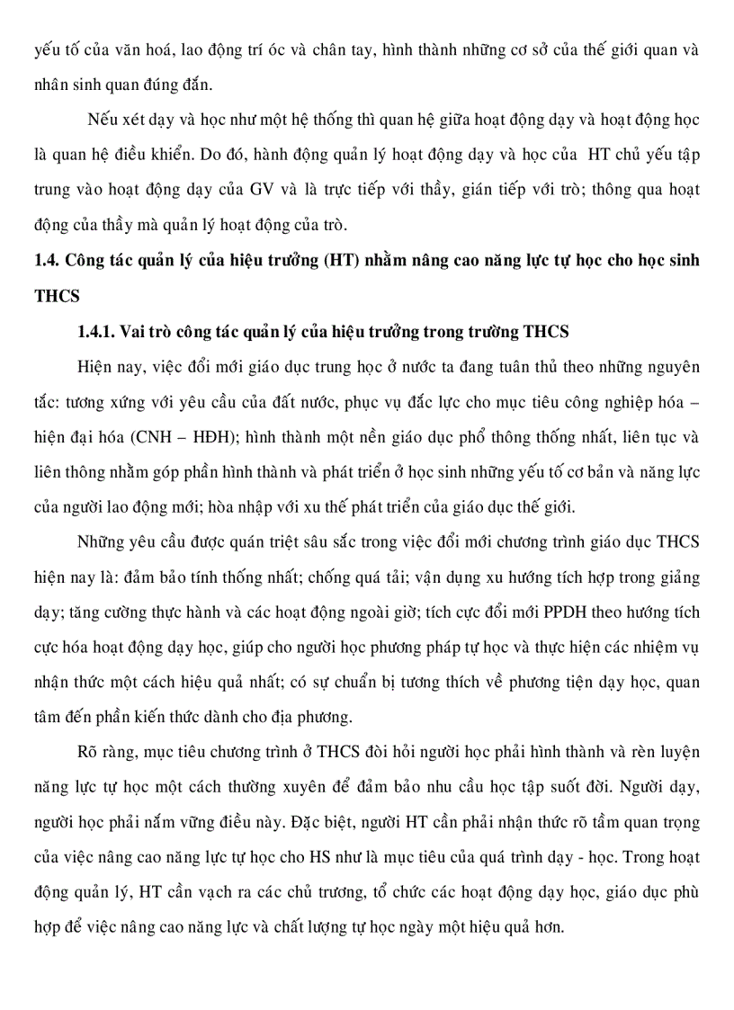 image for page Thực trạng quản lý của hiệu trưởng nhằm nâng cao năng lực tự học cho học sinh Trung Học Cơ Sở huyện Long Điền tỉnh Bà Rịa Vũng Tàu