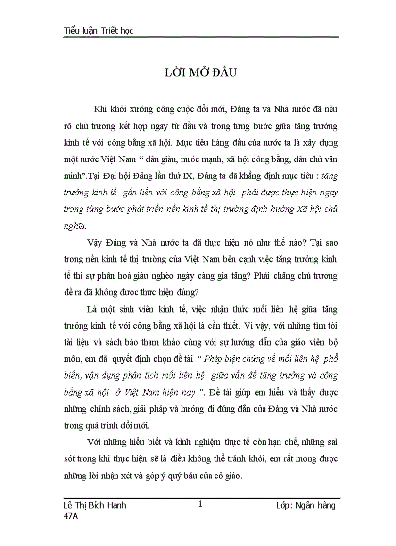 image for page Phép biện chứng về mối liên hệ phổ biến vận dụng phân tích mối liên hệ giữa vấn đề tăng trưởng và công bằng xã hội ở Việt Nam hiện nay