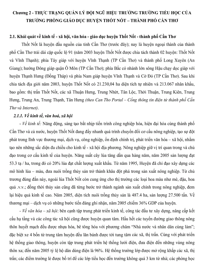 image for page Thực trạng quản lý hiệu trưởng trường Tiểu học của trưởng phòng giáo dục đào tạo huyện Thốt Nốt Tp Cần Thơ