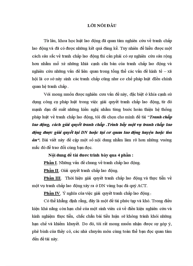 image for page Tranh chấp lao động cách giải quyết tranh chấp Trình bầy một vụ tranh chấp lao động được giải quyết tại DN hoặc tại cơ quan lao động huyện hoặc tòa