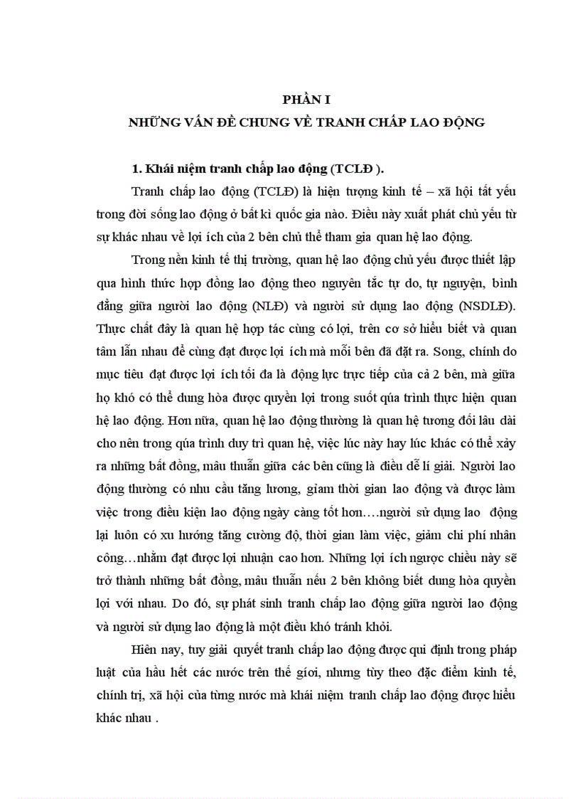 image for page Tranh chấp lao động cách giải quyết tranh chấp Trình bầy một vụ tranh chấp lao động được giải quyết tại DN hoặc tại cơ quan lao động huyện hoặc tòa