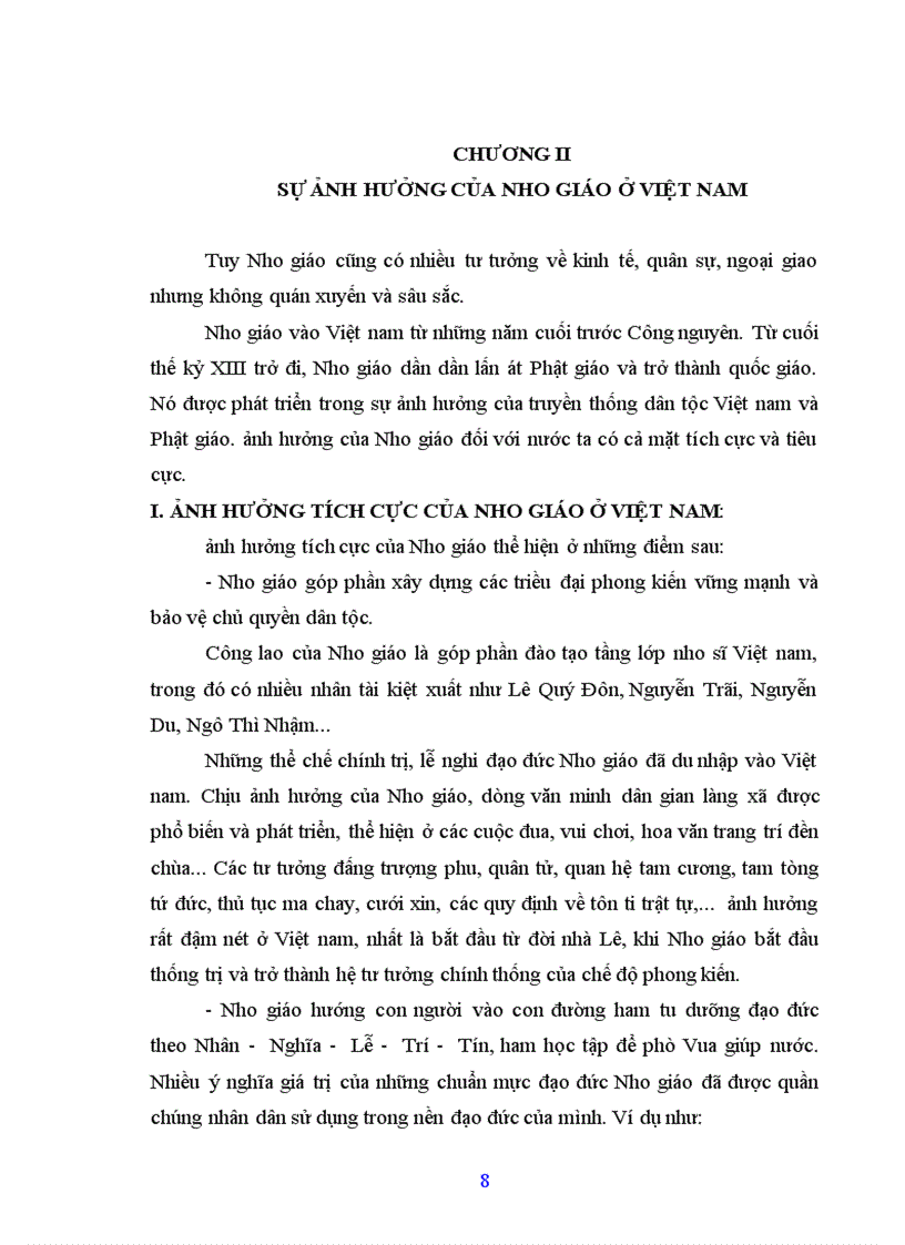 image for page Nho gi&#225;o v&#224;ảnh hưởng của Nho gi&#225;o ở Việt nam