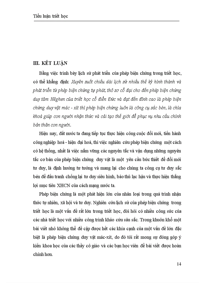 image for page Quá trình phát triển của phép biện chứng trong lịch sử Triết học