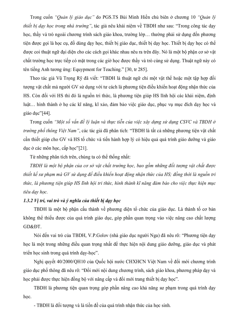 image for page Thực trạng và một số biện pháp quản lí thiết bị dạy học ở các trường trung học cơ sở huyện Phong Điền thành phố Cần Thơ