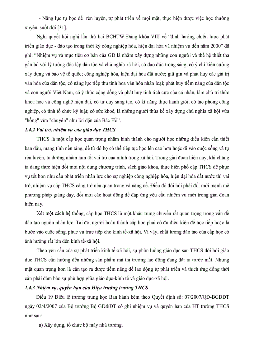 image for page Thực trạng và một số biện pháp quản lí thiết bị dạy học ở các trường trung học cơ sở huyện Phong Điền thành phố Cần Thơ