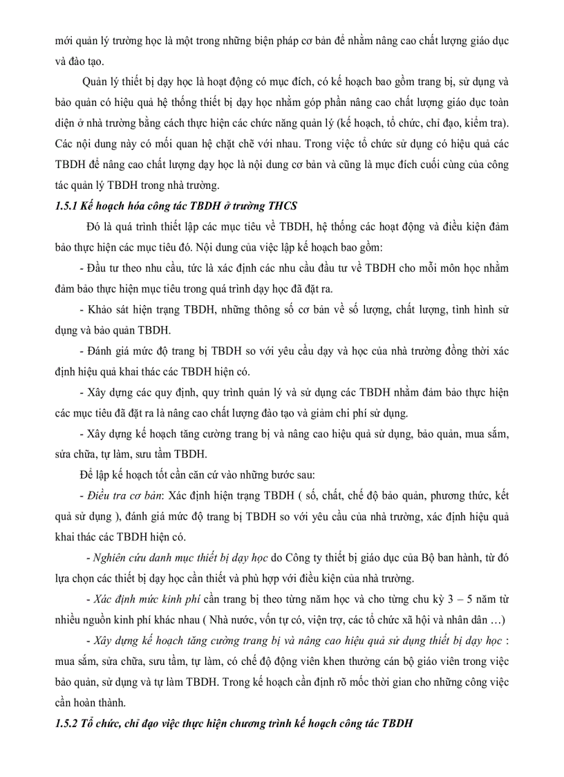 image for page Thực trạng và một số biện pháp quản lí thiết bị dạy học ở các trường trung học cơ sở huyện Phong Điền thành phố Cần Thơ