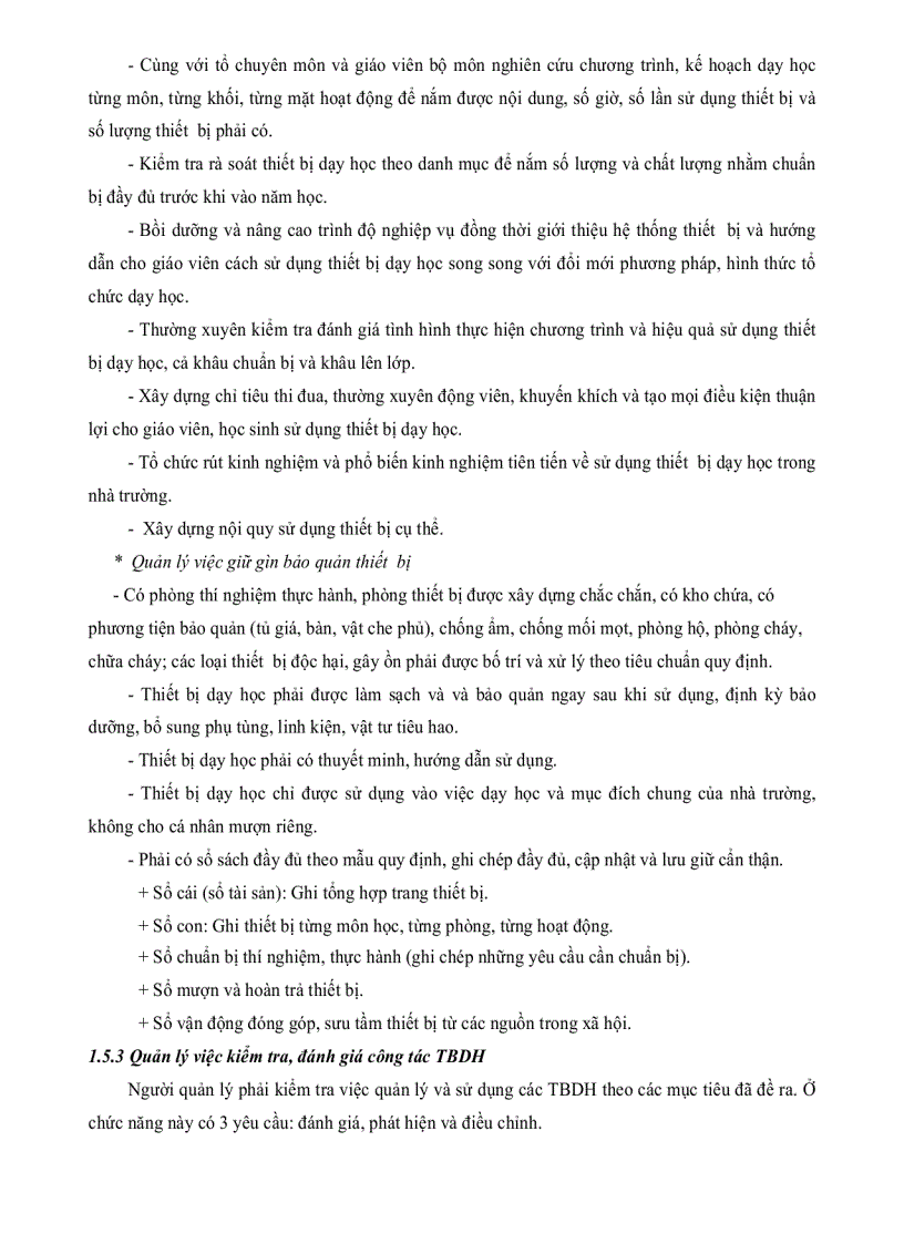 image for page Thực trạng và một số biện pháp quản lí thiết bị dạy học ở các trường trung học cơ sở huyện Phong Điền thành phố Cần Thơ