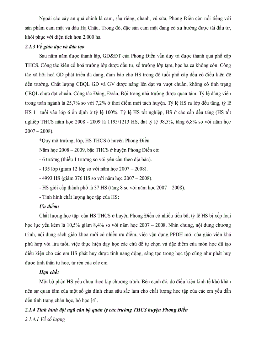 image for page Thực trạng và một số biện pháp quản lí thiết bị dạy học ở các trường trung học cơ sở huyện Phong Điền thành phố Cần Thơ