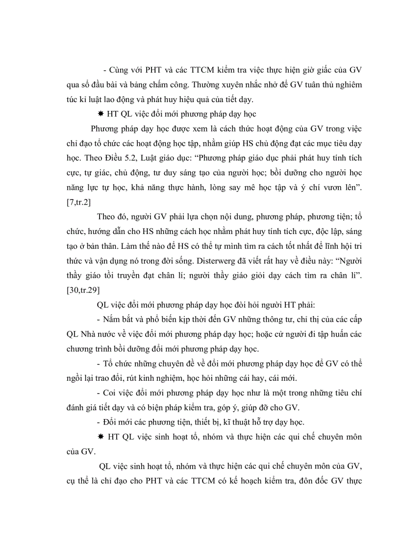 image for page Thực trạng quản lý việc giảng dạy môn tiếng Anh ở một số trường THCS CL quận 6 TPHCM và một số giải pháp