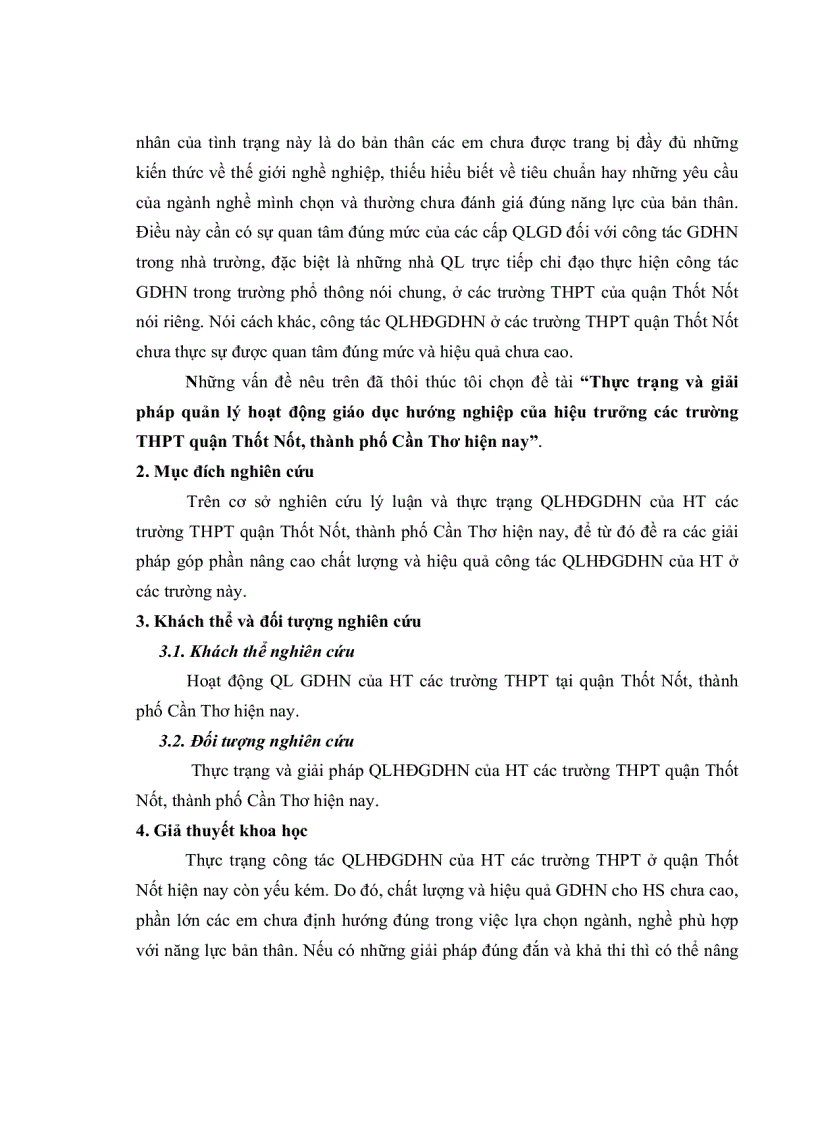 image for page Thực trạng và giải pháp quản lý hoạt động giáo dục hướng nghiệp của hiệu trưởng các trường trung học phổ thông quận Thốt Nốt TP Cần Thơ hiện nay