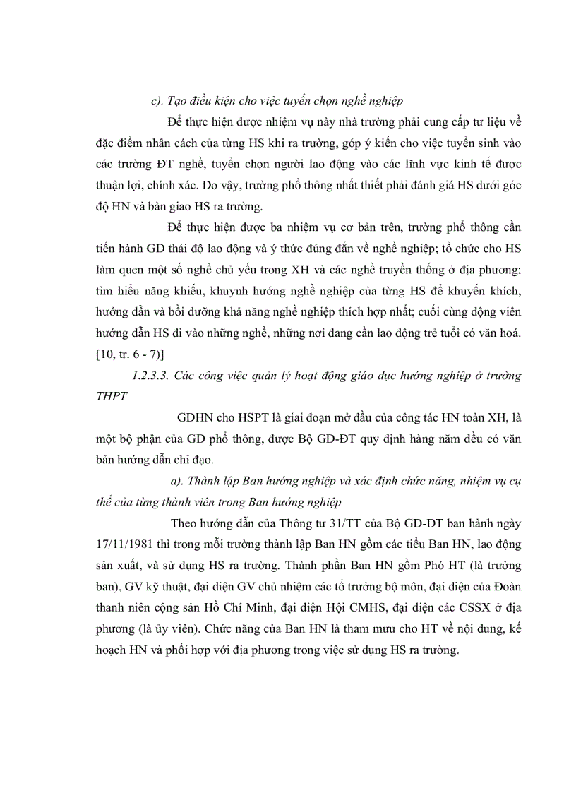 image for page Thực trạng và giải pháp quản lý hoạt động giáo dục hướng nghiệp của hiệu trưởng các trường trung học phổ thông quận Thốt Nốt TP Cần Thơ hiện nay