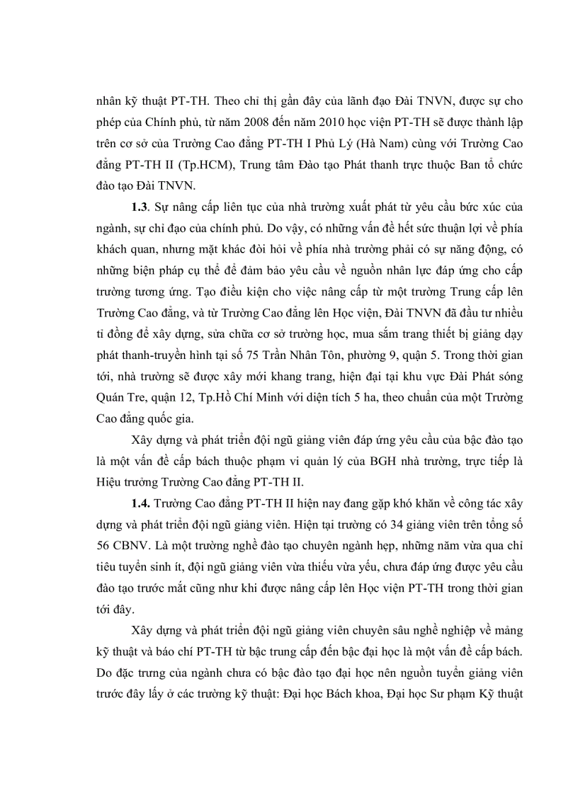 image for page Một số biện pháp xây dựng và phát triển đội ngũ giảng viên của hiệu trưởng trường Cao Đẳng phát thanh truyền hình