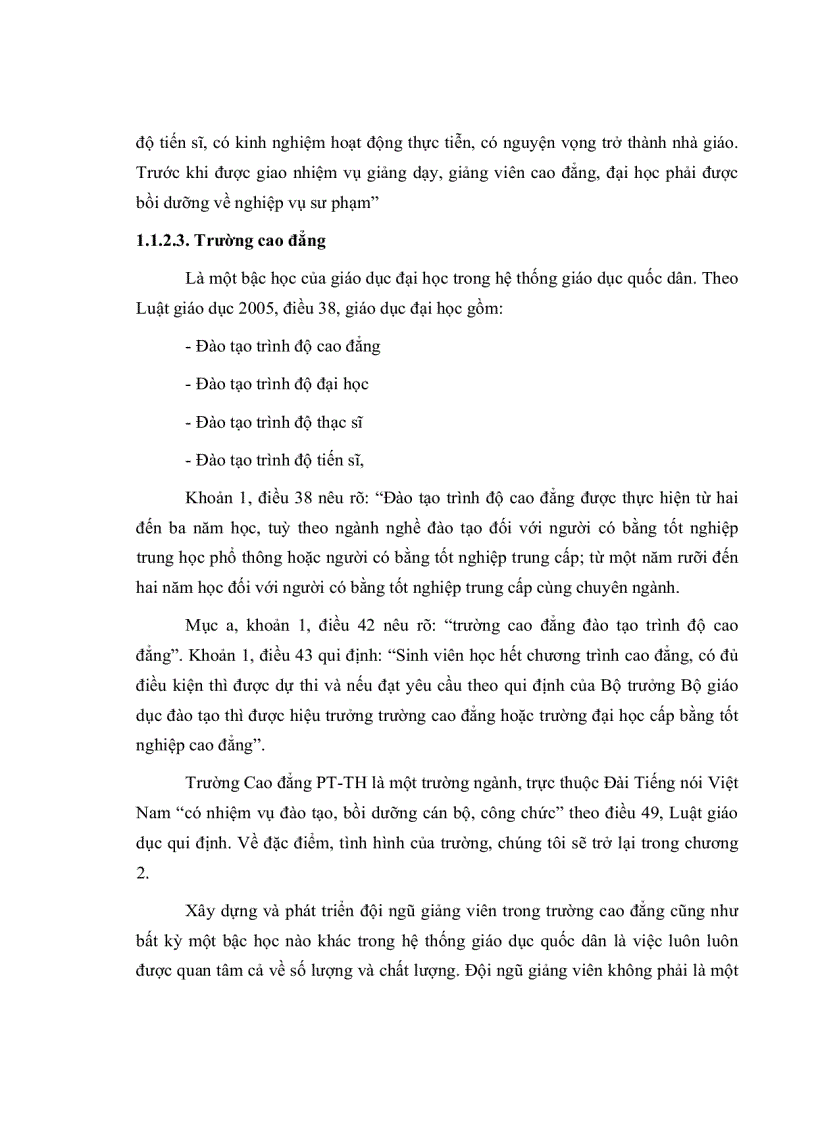 image for page Một số biện pháp xây dựng và phát triển đội ngũ giảng viên của hiệu trưởng trường Cao Đẳng phát thanh truyền hình