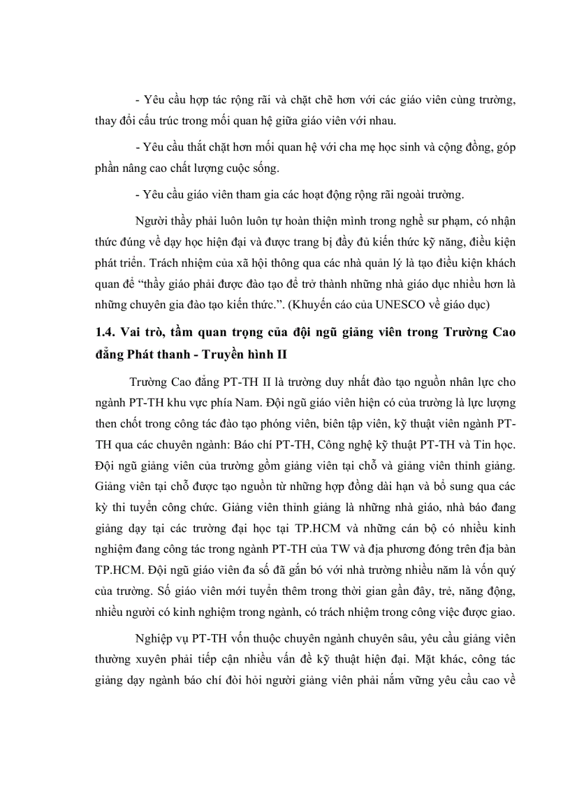 image for page Một số biện pháp xây dựng và phát triển đội ngũ giảng viên của hiệu trưởng trường Cao Đẳng phát thanh truyền hình
