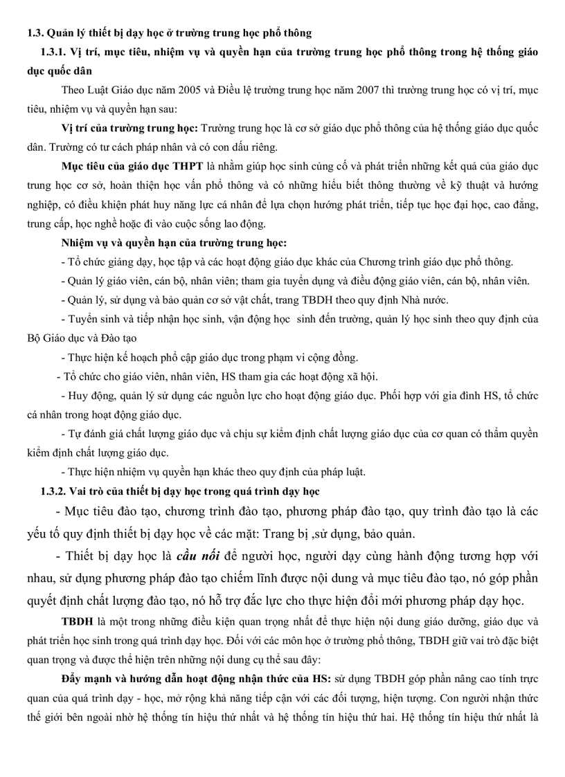 image for page Thực trạng và giải pháp quản lý việc sử dụng thiết bị dạy học của giáo viên trường trung học phổ thông tỉnh Cà Mau