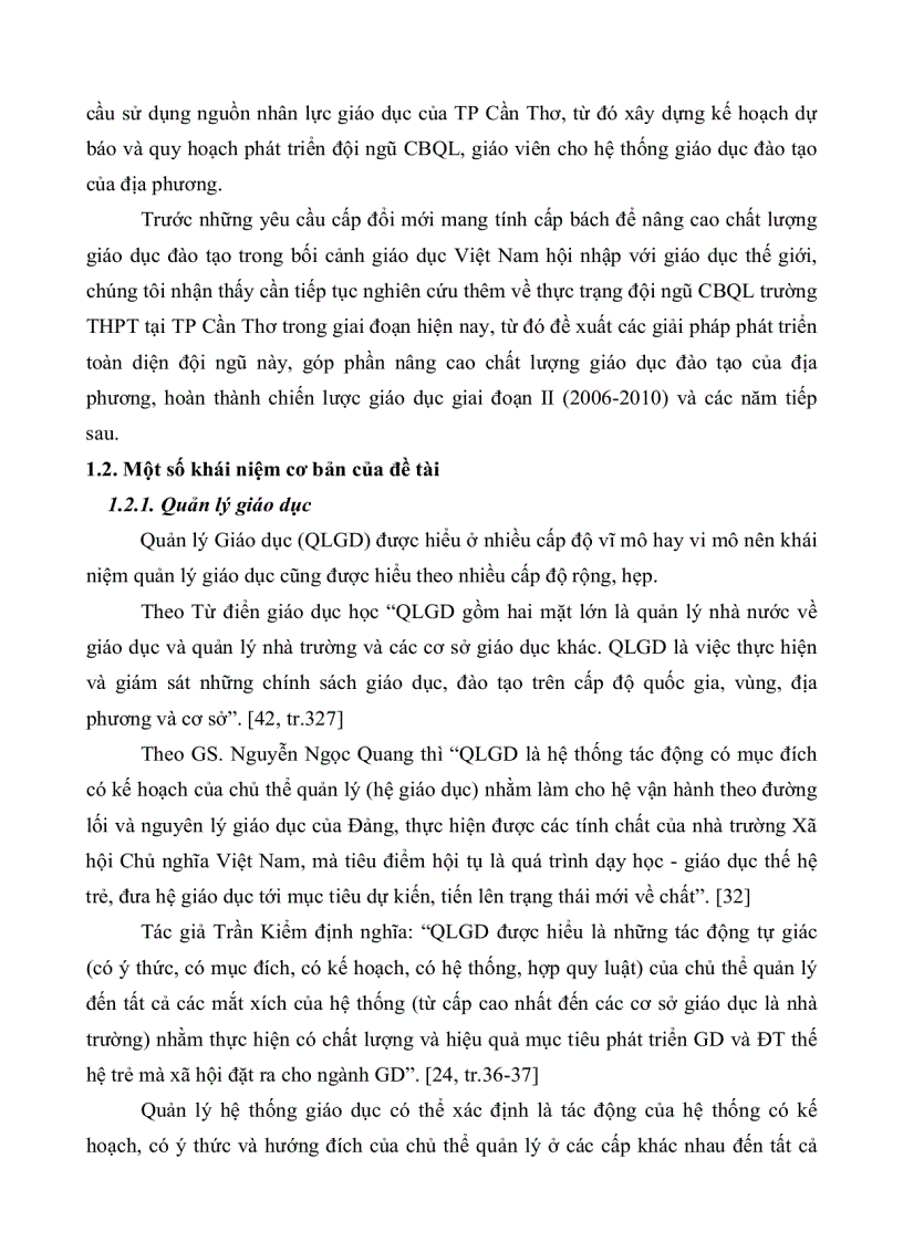 image for page Thực trạng và giải pháp phát triển đội ngũ cán bộ quản lý trường trung học phổ thông tại thành phố Cần Thơ