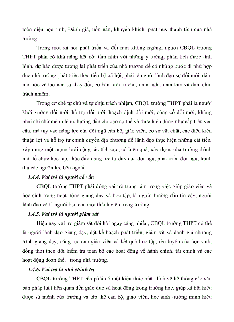 image for page Thực trạng và giải pháp phát triển đội ngũ cán bộ quản lý trường trung học phổ thông tại thành phố Cần Thơ