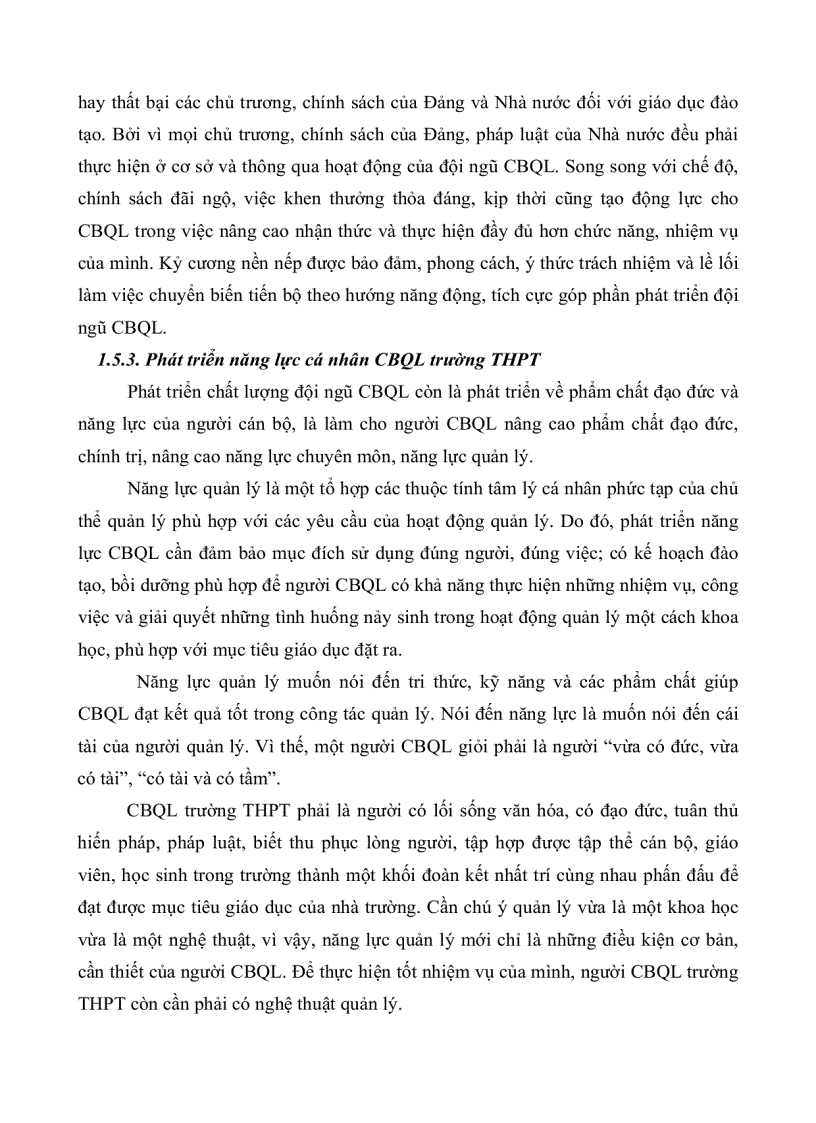 image for page Thực trạng và giải pháp phát triển đội ngũ cán bộ quản lý trường trung học phổ thông tại thành phố Cần Thơ