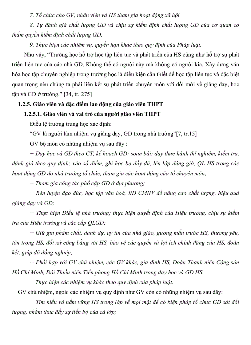 image for page Thực trạng và biện pháp quản lý bồi dưỡng giáo viên trường trung học phổ thông ở các huyện trong tỉnh Cà Mau