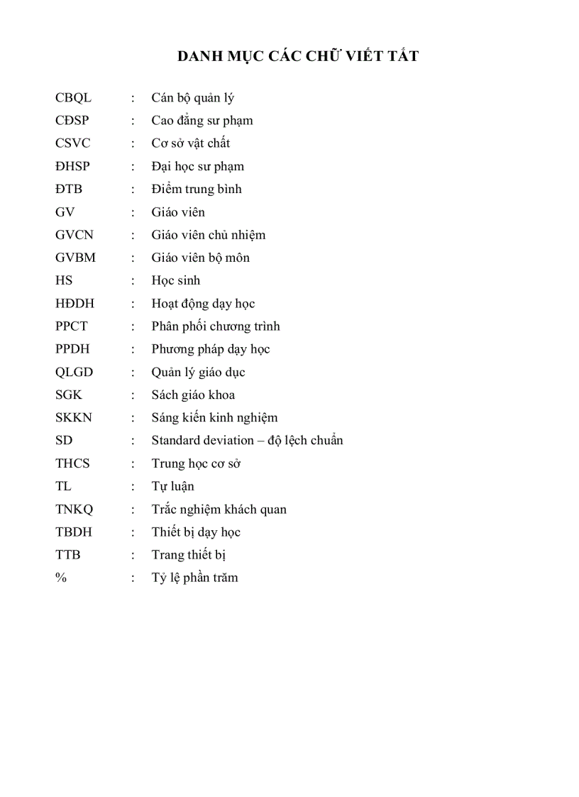 image for page Thực trạng quản lý hoạt động dạy học môn tiếng Anh theo chương trình Sách giáo khoa mới Trung học cơ sở Thành phố Cà Mau