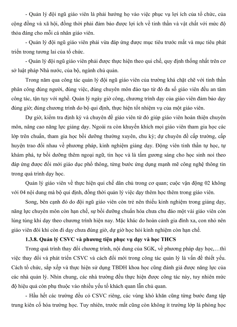 image for page Thực trạng quản lý hoạt động dạy học môn tiếng Anh theo chương trình Sách giáo khoa mới Trung học cơ sở Thành phố Cà Mau