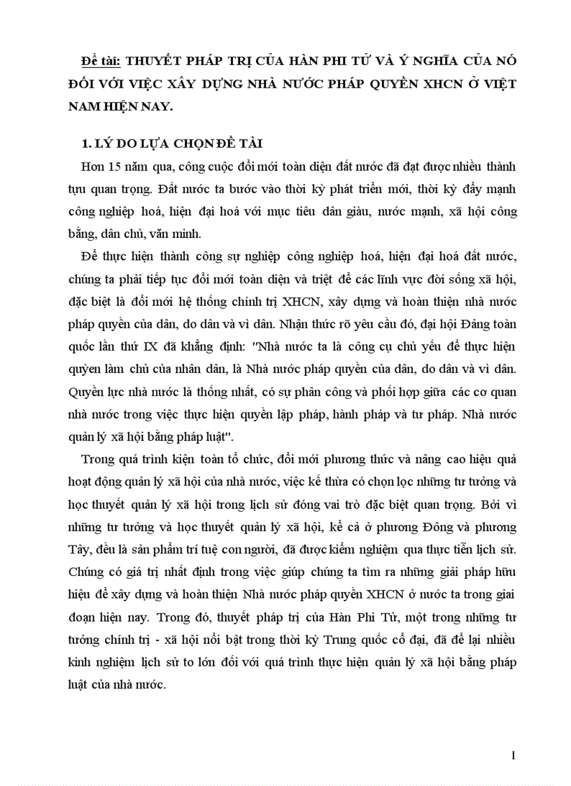 image for page Thuyết pháp trị của Hàn Phi Tử và ý nghĩa của nó đối với việc xây dựng nhà nước pháp quyền XHCN ở Việt Nam hiện nay