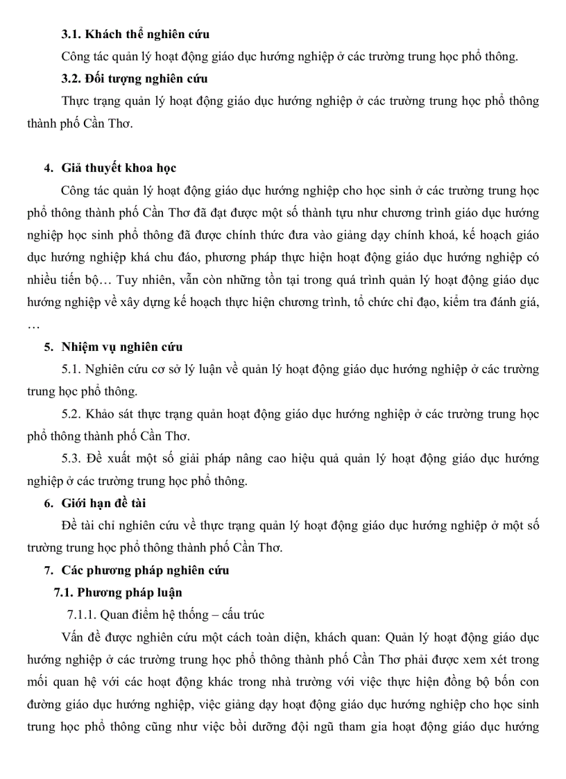 image for page Thực trạng quản lý hoạt động giáo dục hướng nghiệp ở các trường trung học phổ thông thành phố Cần Thơ