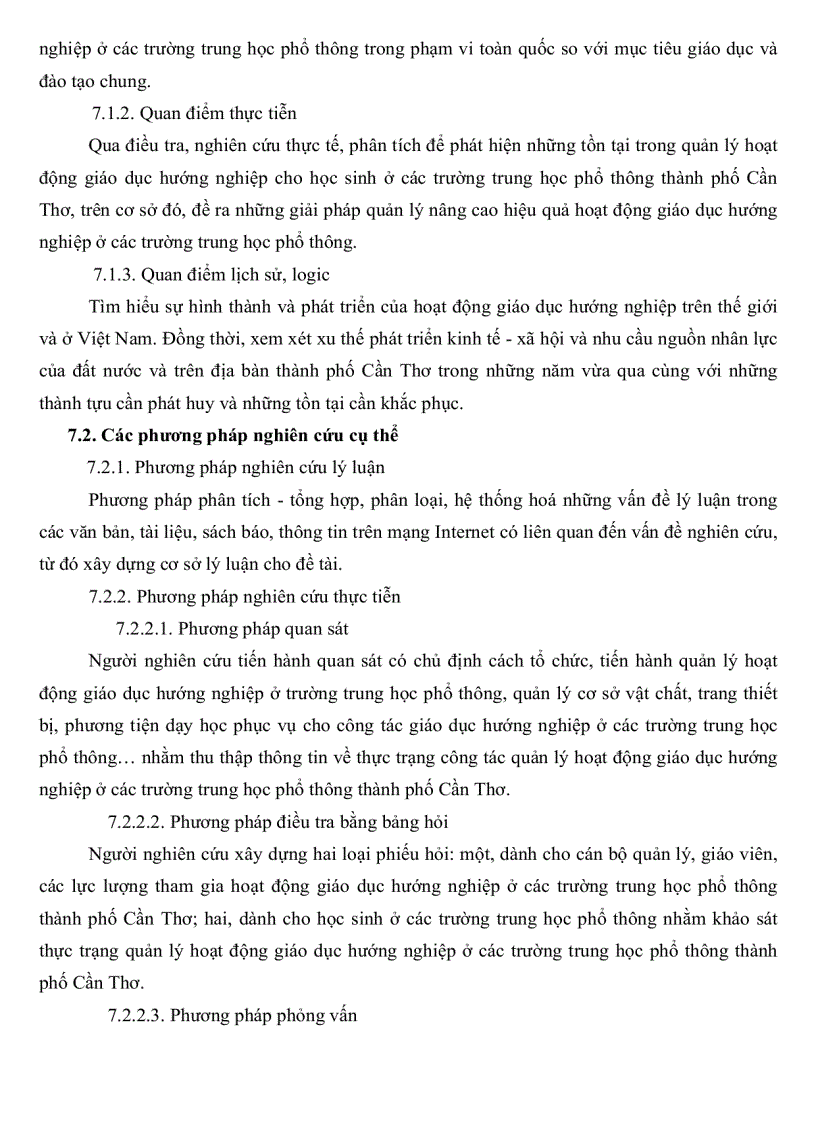 image for page Thực trạng quản lý hoạt động giáo dục hướng nghiệp ở các trường trung học phổ thông thành phố Cần Thơ