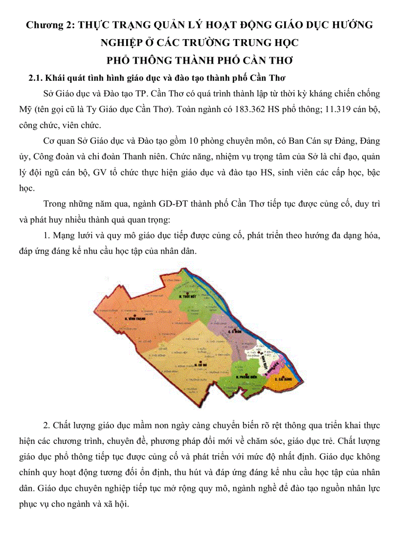 image for page Thực trạng quản lý hoạt động giáo dục hướng nghiệp ở các trường trung học phổ thông thành phố Cần Thơ