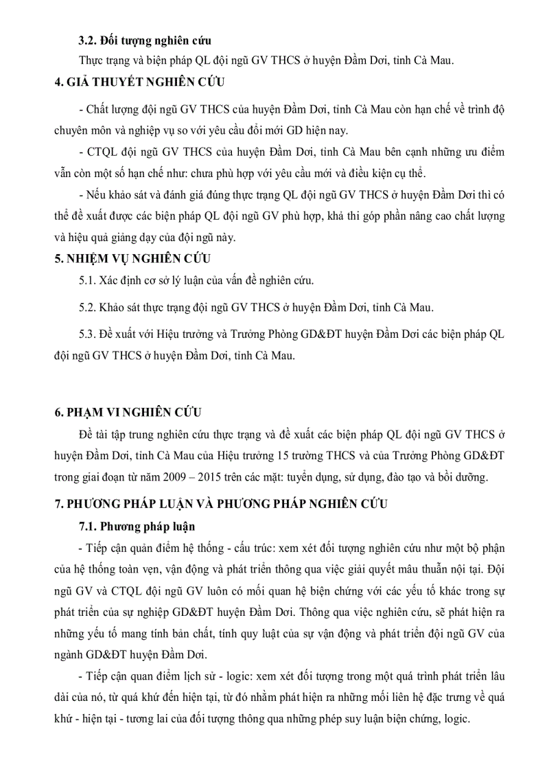 image for page Thực trạng và biện pháp quản lý đội ngũ giáo viên trung học cơ sở huyện Đầm Dơi tỉnh Cà Mau