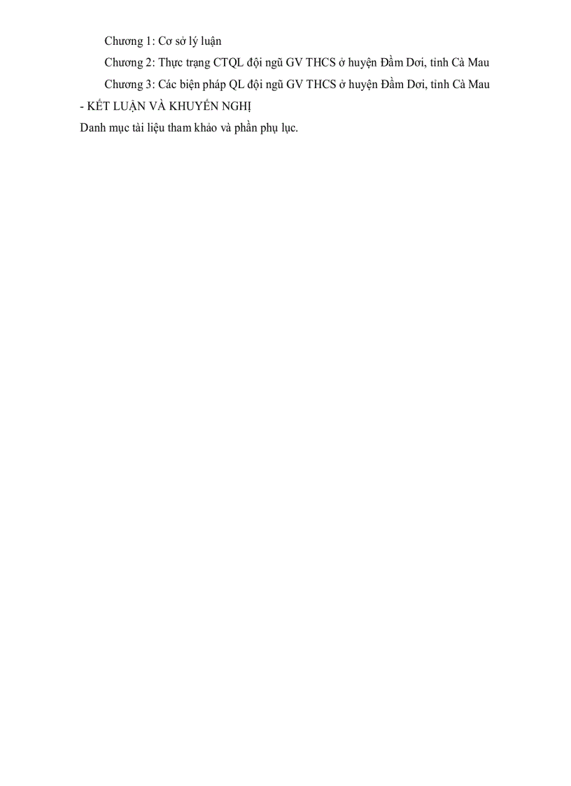 image for page Thực trạng và biện pháp quản lý đội ngũ giáo viên trung học cơ sở huyện Đầm Dơi tỉnh Cà Mau