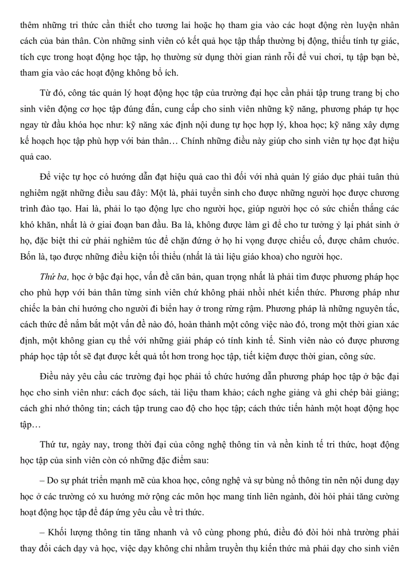 image for page Thực trạng quản lý hoạt động học tập của sinh viên trường Đại học Yersin Đà Lạt