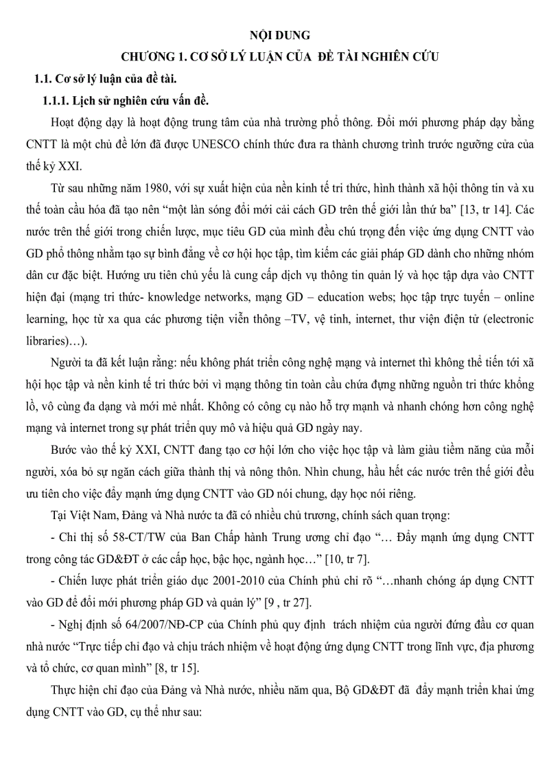 image for page Thực trạng quản lý ứng dụng công nghệ thông tin vào dạy các môn khoa học tự nhiên ở một số trường trung học phổ thông tại thành phố Cần Thơ