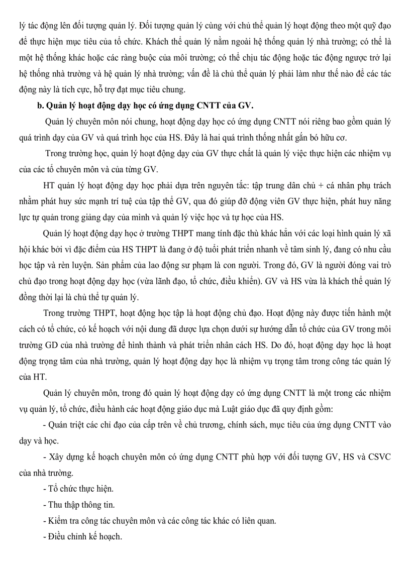 image for page Thực trạng quản lý ứng dụng công nghệ thông tin vào dạy các môn khoa học tự nhiên ở một số trường trung học phổ thông tại thành phố Cần Thơ