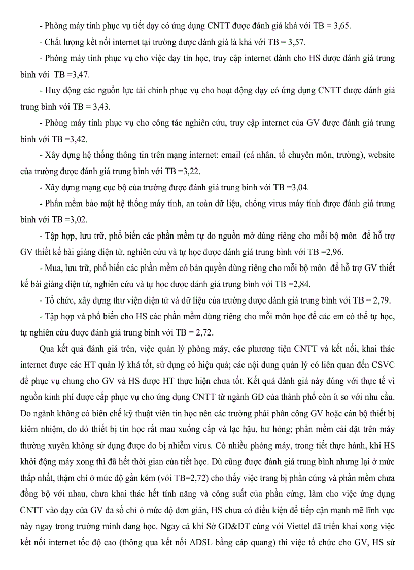 image for page Thực trạng quản lý ứng dụng công nghệ thông tin vào dạy các môn khoa học tự nhiên ở một số trường trung học phổ thông tại thành phố Cần Thơ