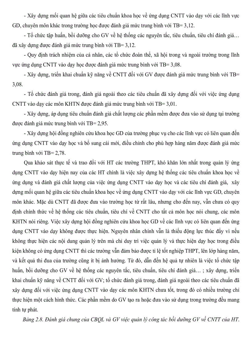 image for page Thực trạng quản lý ứng dụng công nghệ thông tin vào dạy các môn khoa học tự nhiên ở một số trường trung học phổ thông tại thành phố Cần Thơ