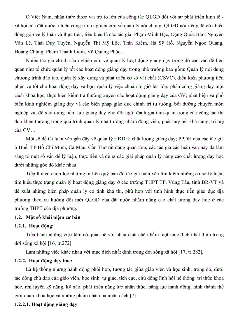 image for page Thực trạng quản lý hoạt động giảng dạy ở các trường trung học phổ thông thành phố Vũng Tàu tỉnh Bà Rịa Vũng Tàu