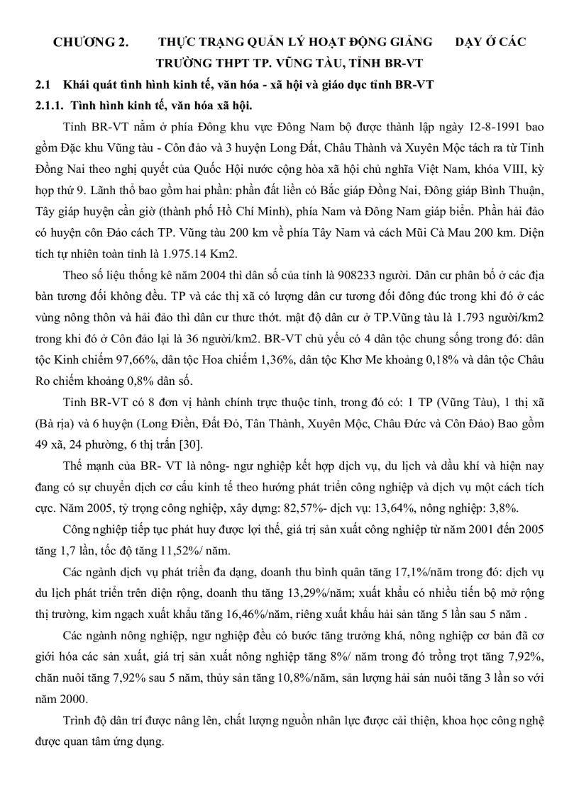image for page Thực trạng quản lý hoạt động giảng dạy ở các trường trung học phổ thông thành phố Vũng Tàu tỉnh Bà Rịa Vũng Tàu