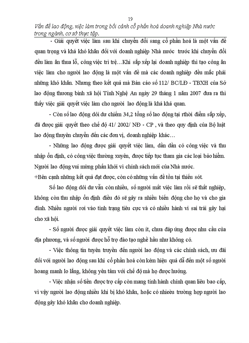 image for page Công tác giải quyết lao động trong bối cảnh cổ phần hoá doanh nghiệp Nhà nước tại Việt Nam