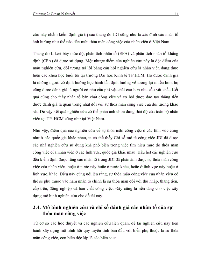 image for page Các nhân tố ảnh hưởng đến sự thỏa mãn công việc của nhân viên khối văn phòng ở tp hcm