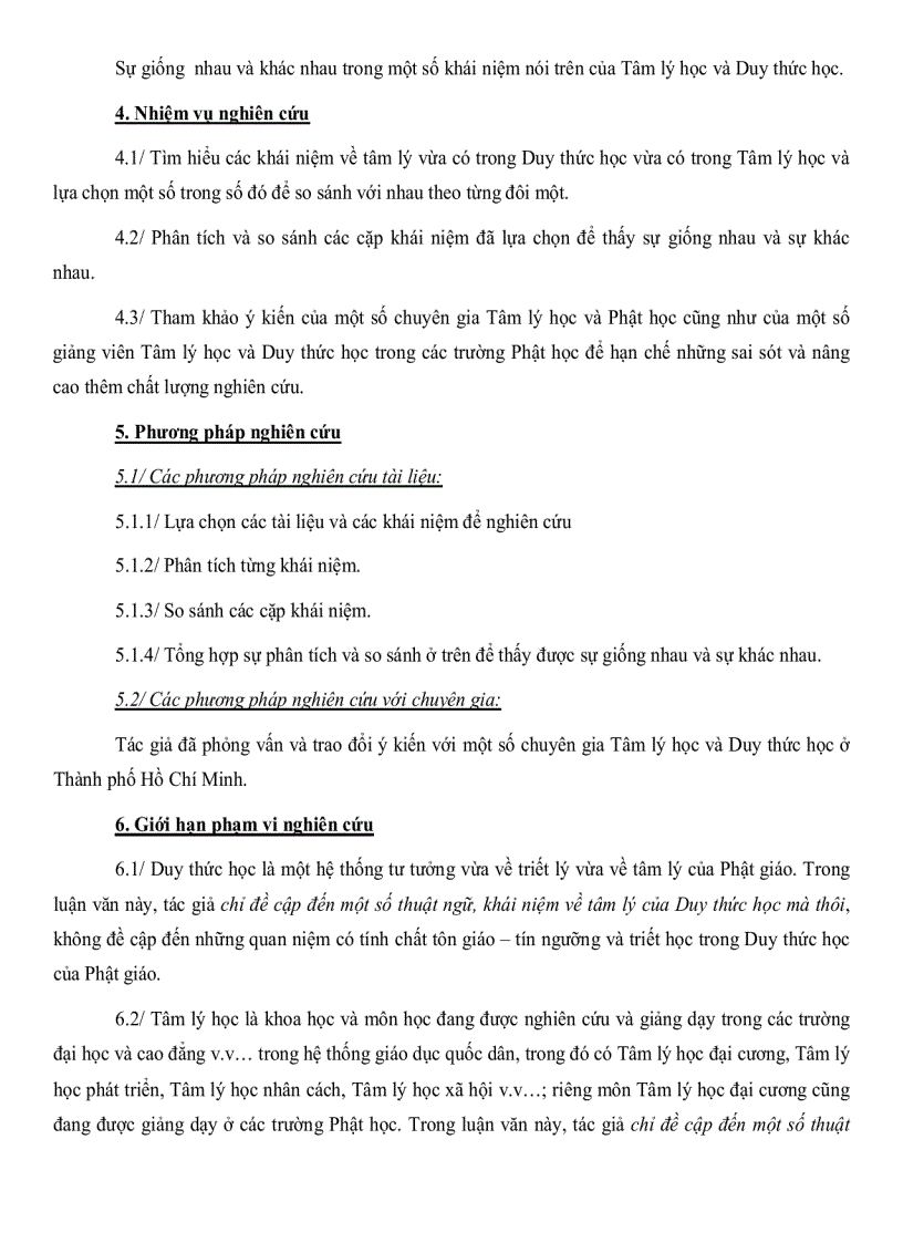 image for page So sánh một số khái niệm trong tâm lý học và duy thức học