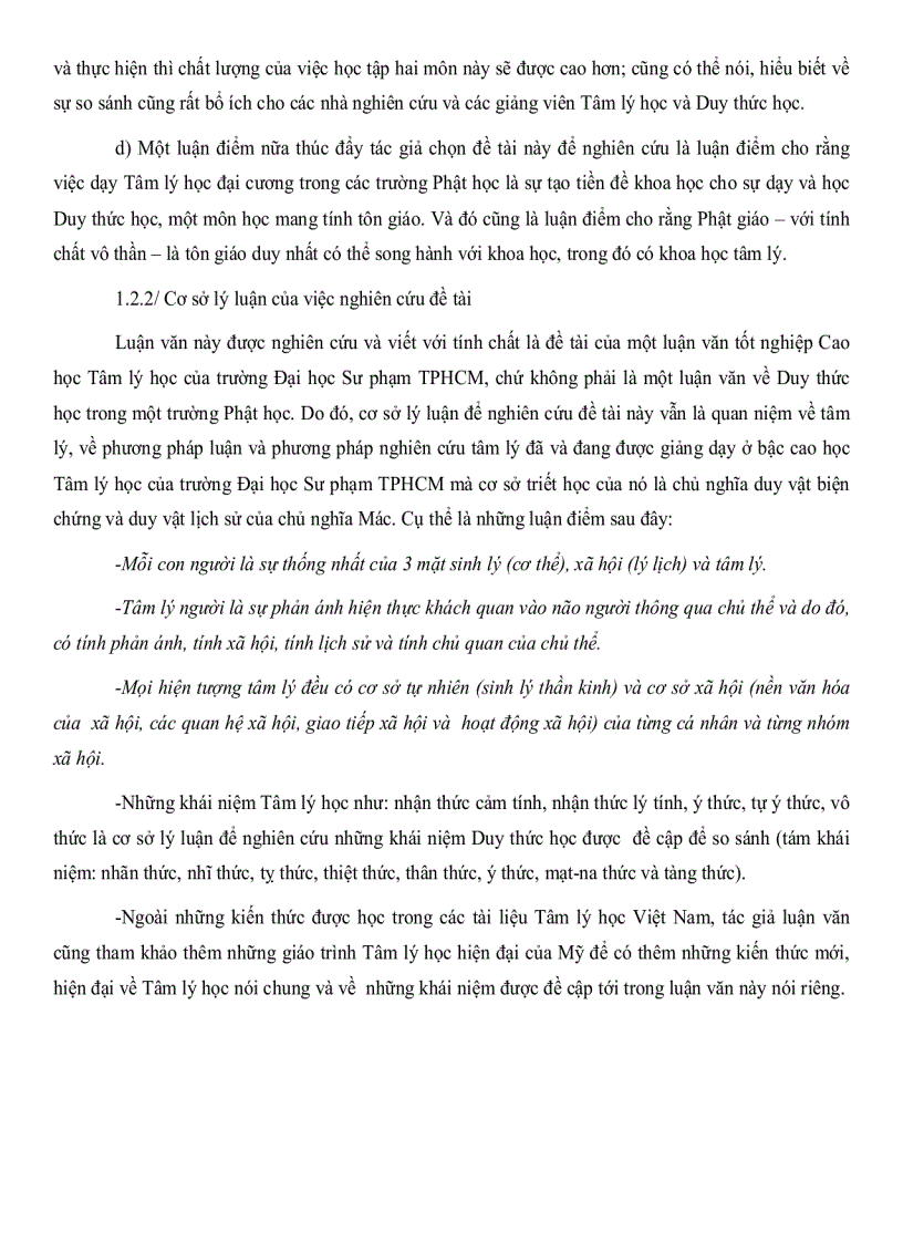 image for page So sánh một số khái niệm trong tâm lý học và duy thức học