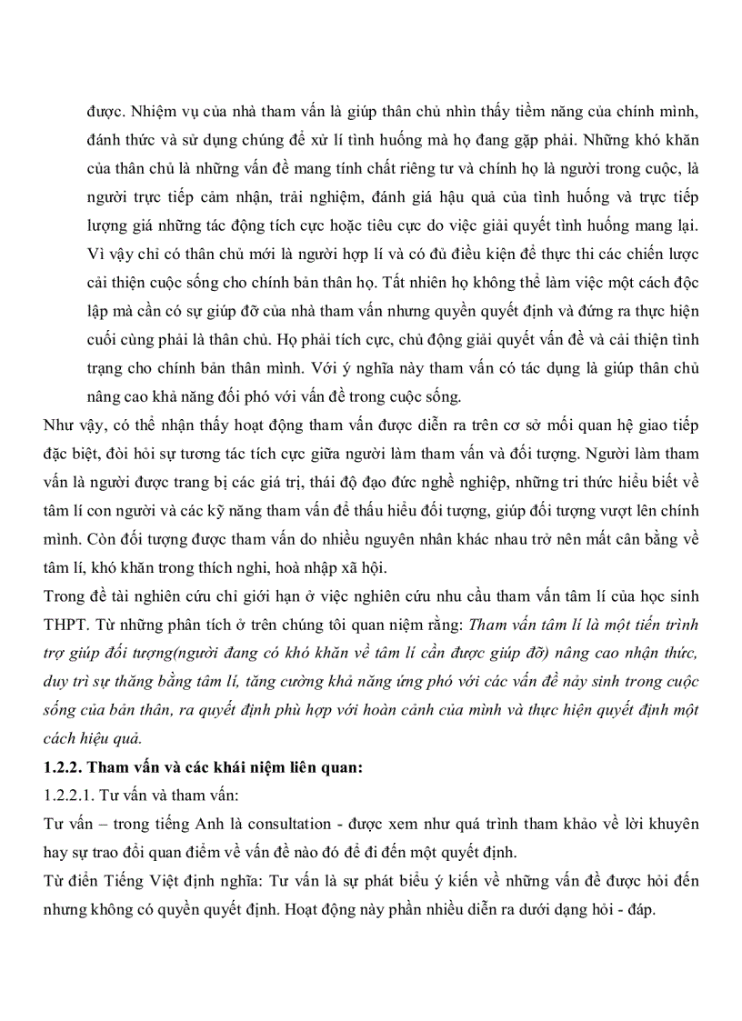 image for page Nhu cầu tham vấn tâm lý của học sinh THPT huyện Xuyên Mộc tỉnh Bà Rịa Vũng Tàu
